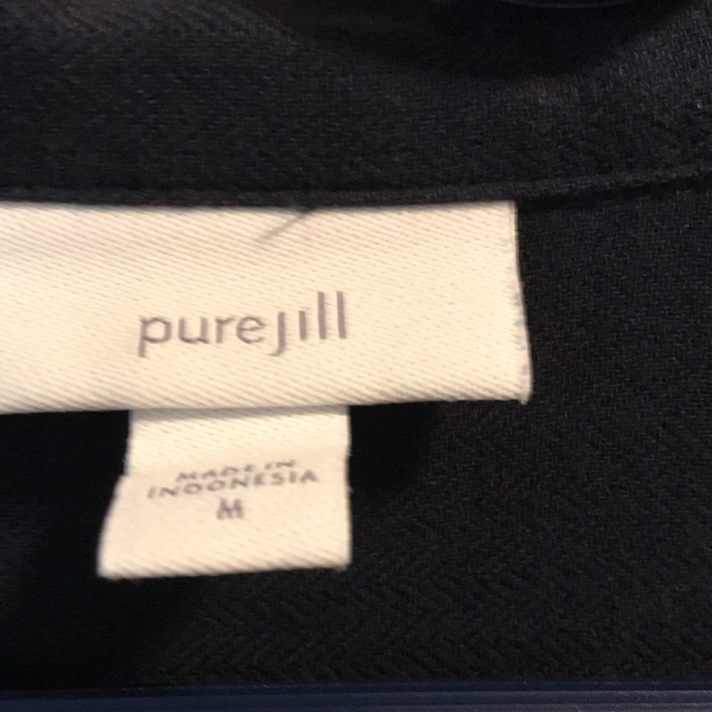 JJill Tunic Top.  Long sleeve. Navy Blue.